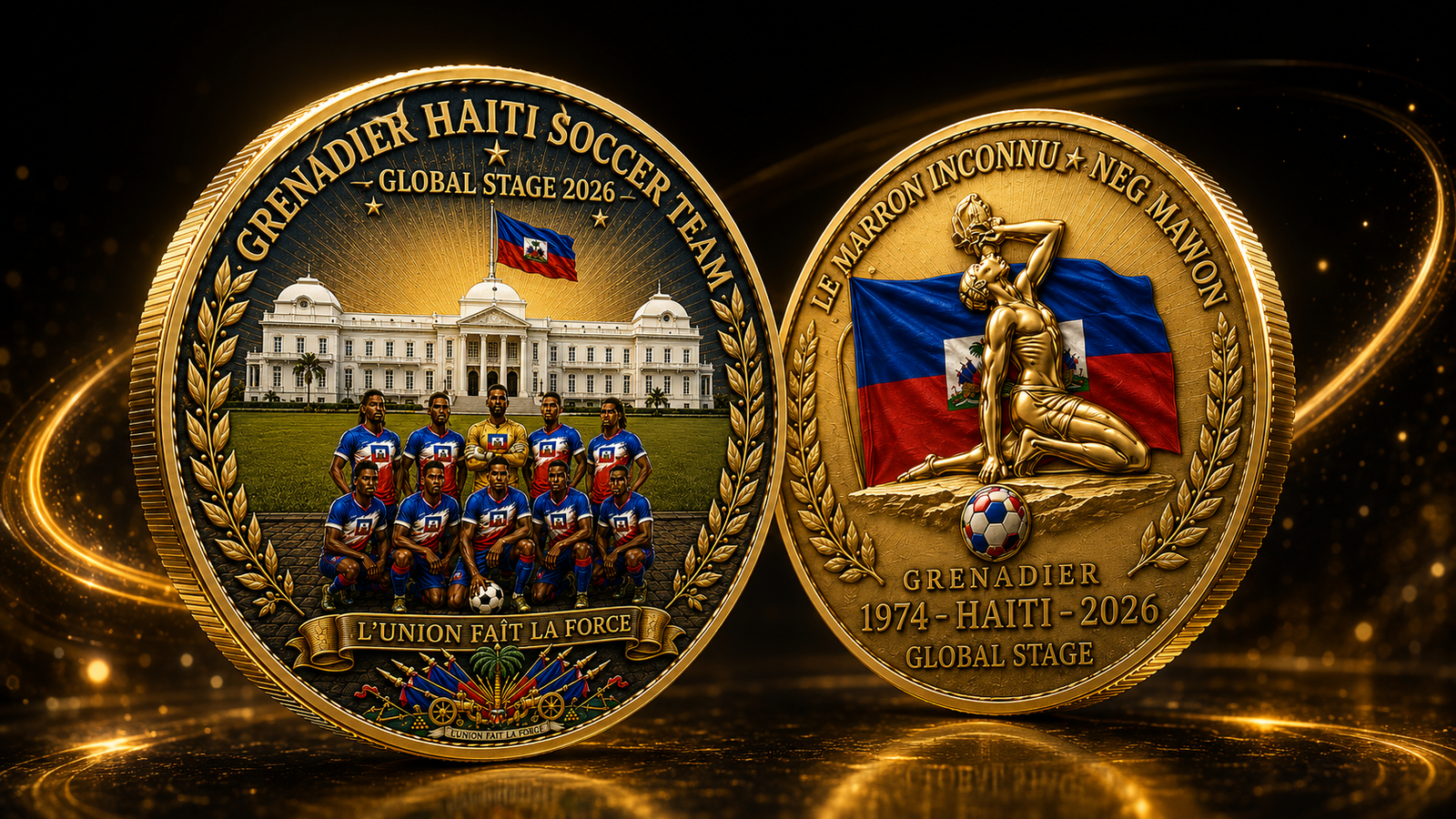 Historic Haitian soccer team and supporters