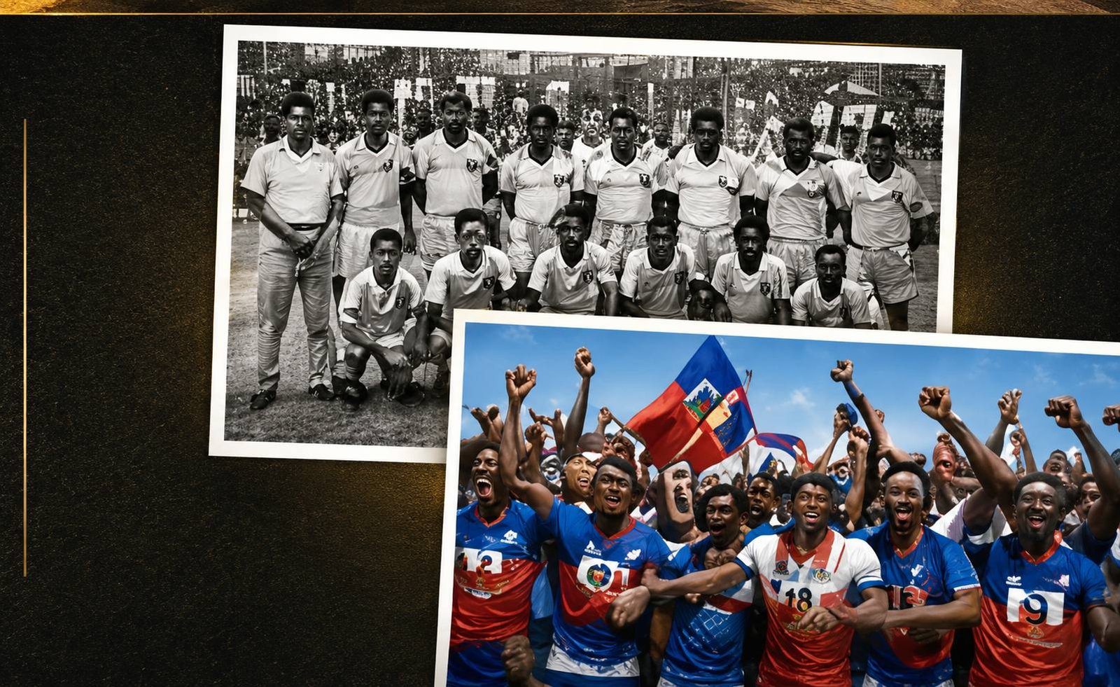 Historic Haitian soccer team and supporters